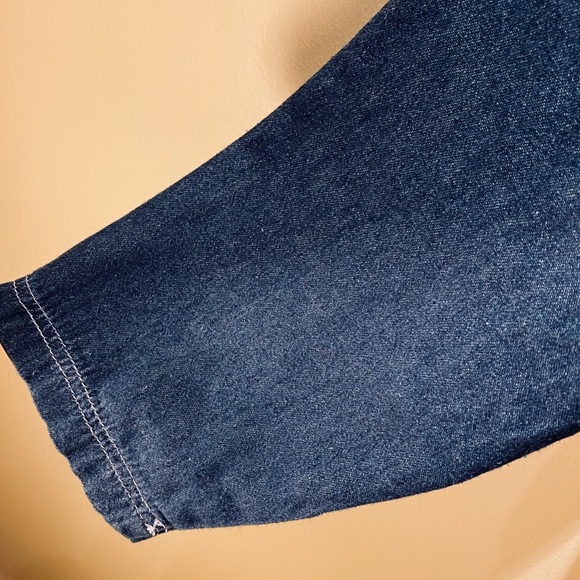 🌟3xHP🌟Embellished Denim Shirt With Boho Vibe 14P - Picture 7 of 8